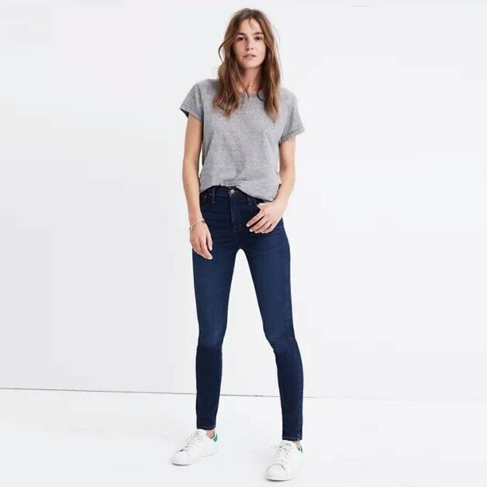 Madewell High Riser Skinny Dark Wash Jean Sz 26